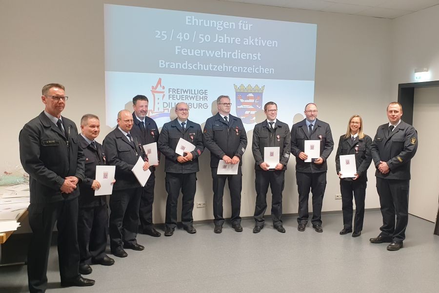 Ehrungen für Einsatzkräfte